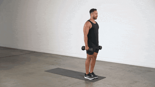 Dumbbell reverse lunge demonstration