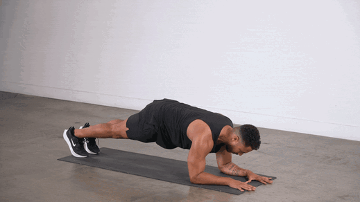 Forearm plank demonstration
